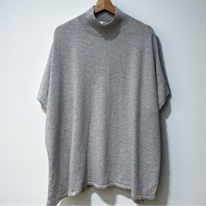 COS Wool Cashmere Mockneck Cape Poncho M/L